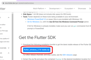 FlutterのWindows版のインストールと設定