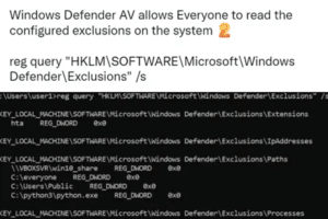 Windows Defenderの除外設定方法