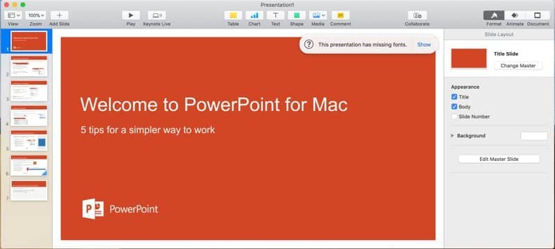 mac powerpoint