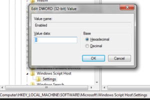 microsoft windows based script host とは