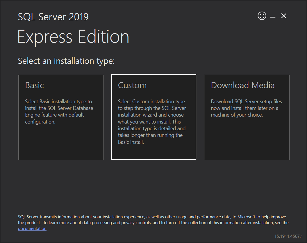 2019 express sql