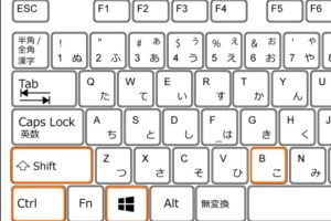 WindowsキーとCtrlとShift+Shift+Bで何ができますか？