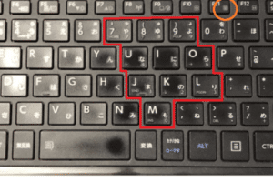 キーボードでアルファベットが打てないが数字は打てるようになるには？