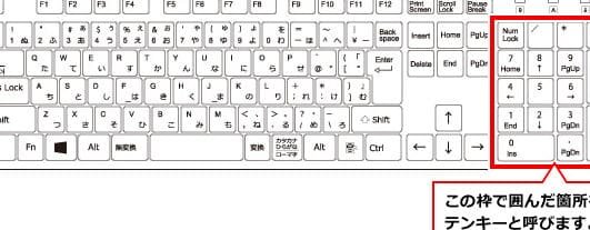 テンキーから数字が入力できない場合の対処方法 – パソコン市場サポート