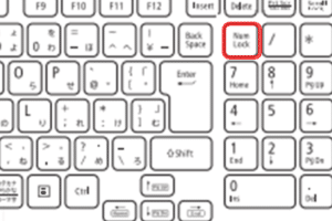 NumLockをオンにするとどうなる？