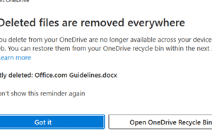 OneDriveで削除されるとどうなる？