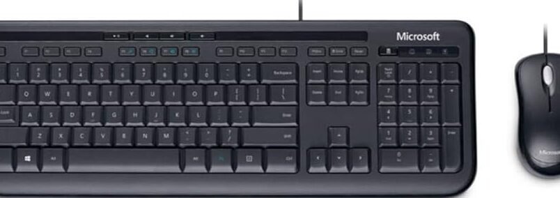 マイクロソフト ワイヤード デスクトップ 600 APB-00032 : 有線 キーボード マウス セット 防滴仕様 静音キーボード ゲーミング  USB接続 ( ブラック )